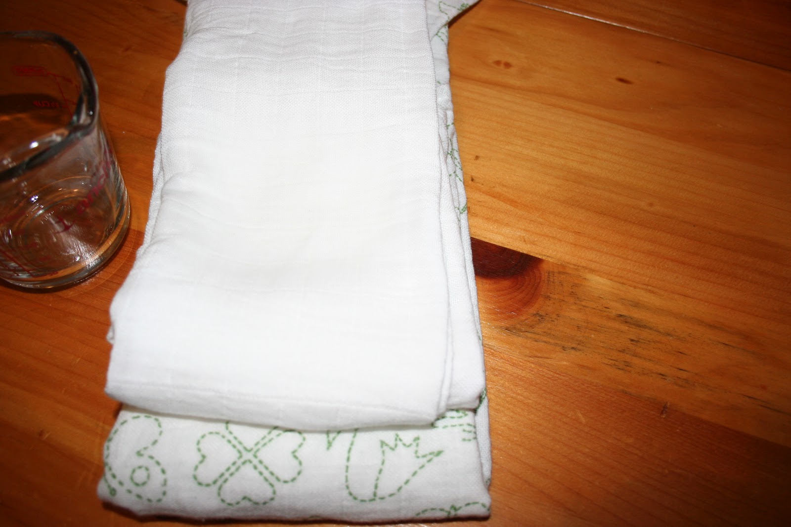 Crunchy Green Health Nut Using Ikea "burp" cloths as Flat diapers