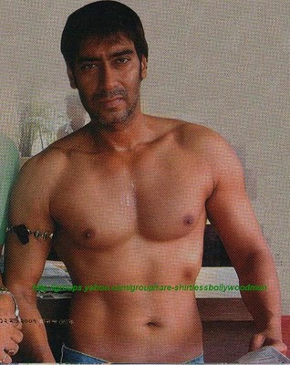 318px x 400px - Shirtless Indian Celebrities: Ajay Devgan