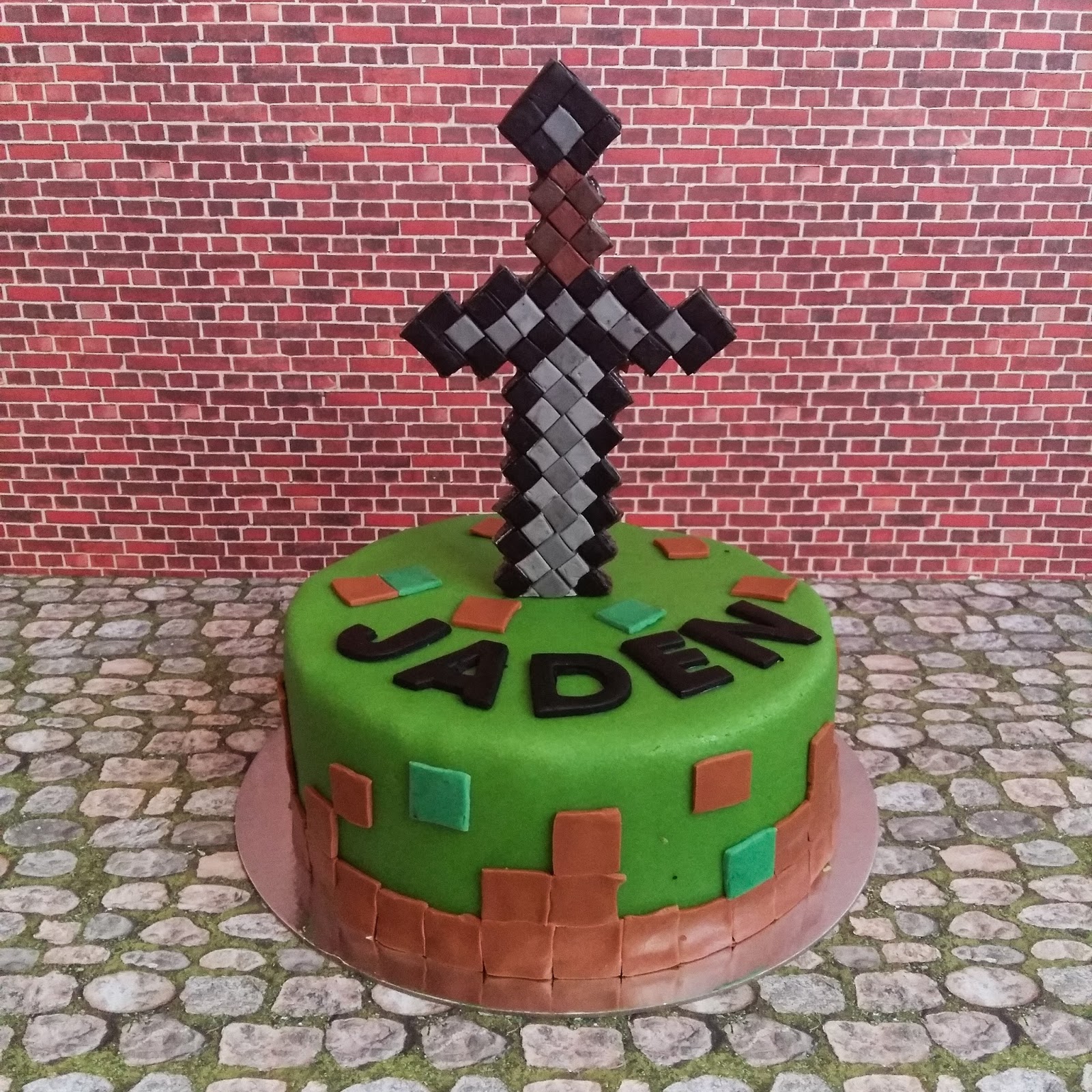kiras_bakery: Minecraft-Birthday cake/ Motivtorte/ Geburtstagskuchen