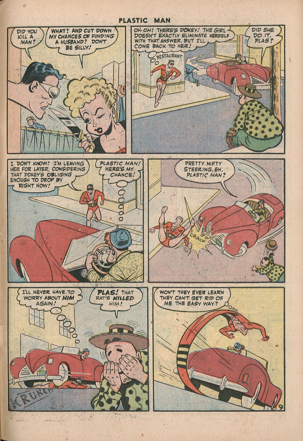 Read online Plastic Man (1943) comic -  Issue #5 - 45