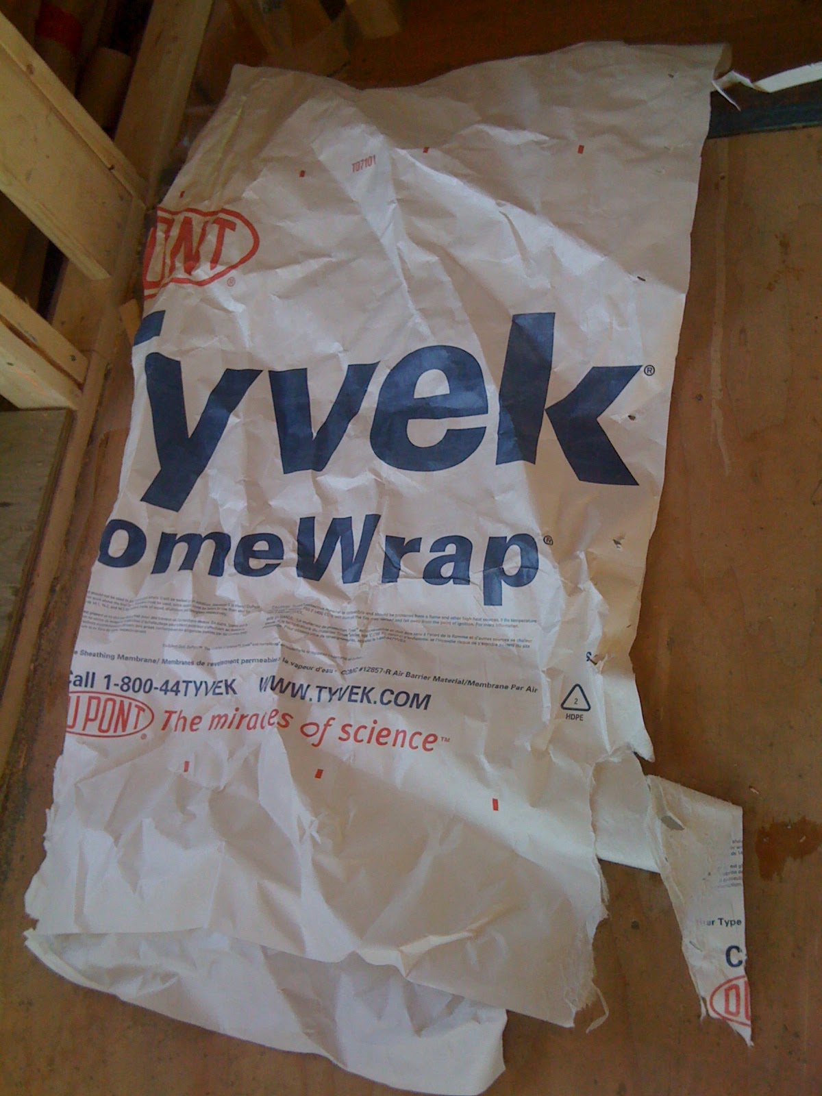 Chasing Net Zero How to reuse these? [bits of tyvek, peel & stick wax