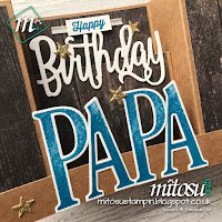 Stampin' Up! Happy Birthday Thinlits U Fold Card Order SU Stampinup Products from Mitosu Crafts UK Online Shop