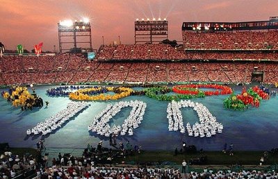 1996 Atlanta Opening Ceremony Olympic Pin Large Rings