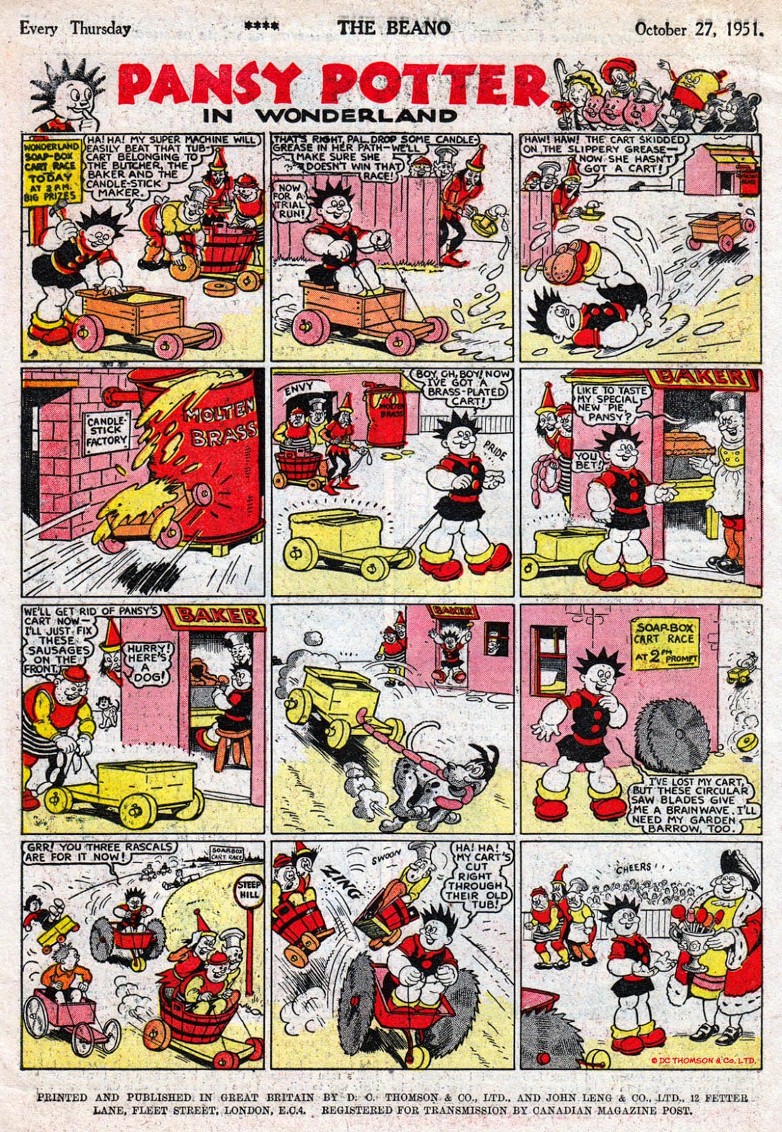 BLIMEY! The Blog of British Comics Pansy Potter in Wonderland!