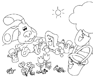 Coloring Pages for everyone: Blue Clues