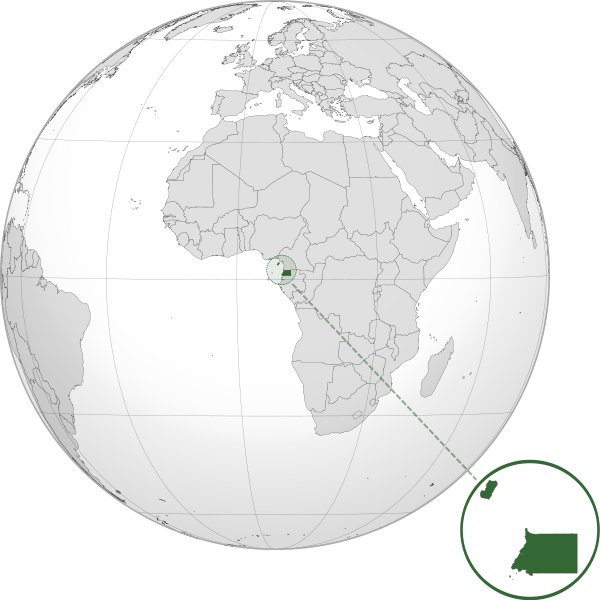 Letak negara Guinea Khatulistiwa