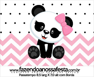 Panda Bebé en Zigzag Rosa: Etiquetas para Candy Bar para Imprimir Gratis. Panda Bebé en Zigzag Rosa: Etiquetas para Candy Bar para Imprimir Gratis.