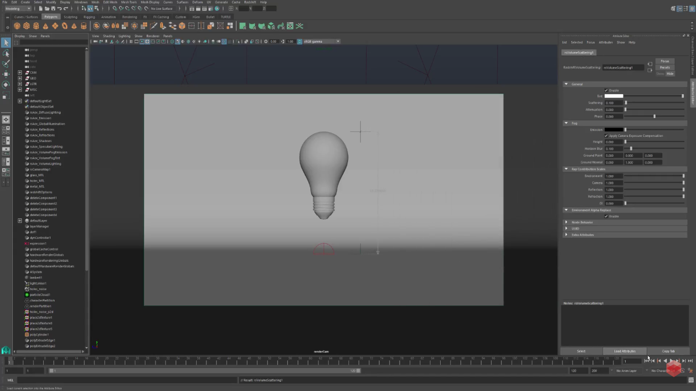 Volume Lighting In Redshift For Maya Cg Tutorial