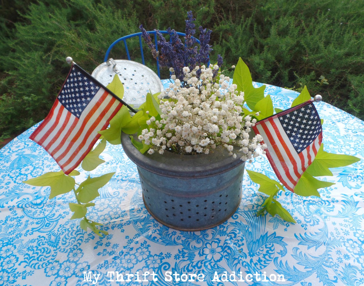 red white and blue in the garden and lavender lemonade recipe