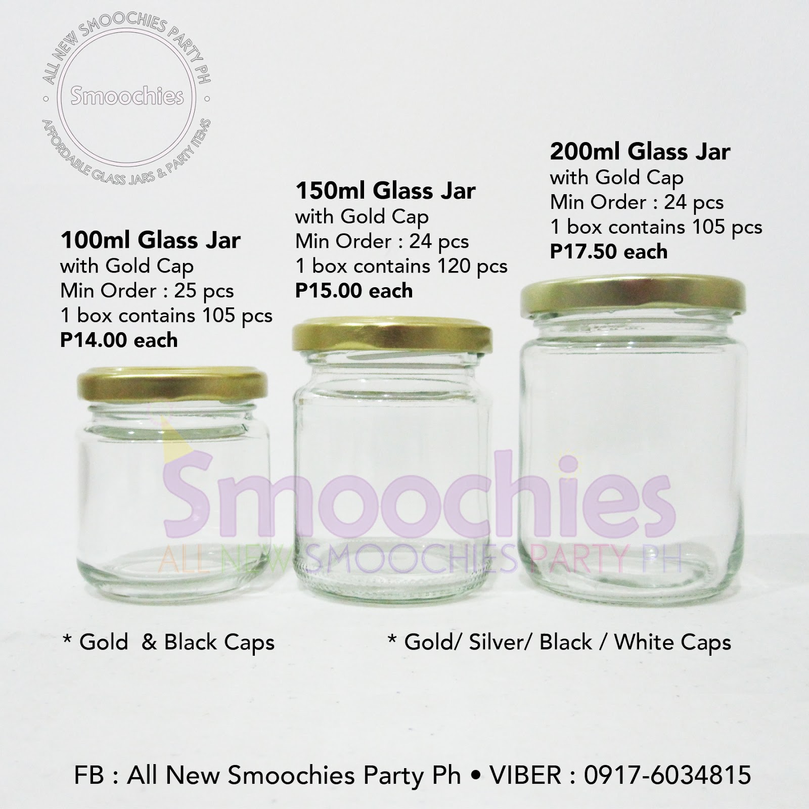 Smoochies PARTY GLASS JARS FOR SALE METRO MANILA, PHILIPPINES