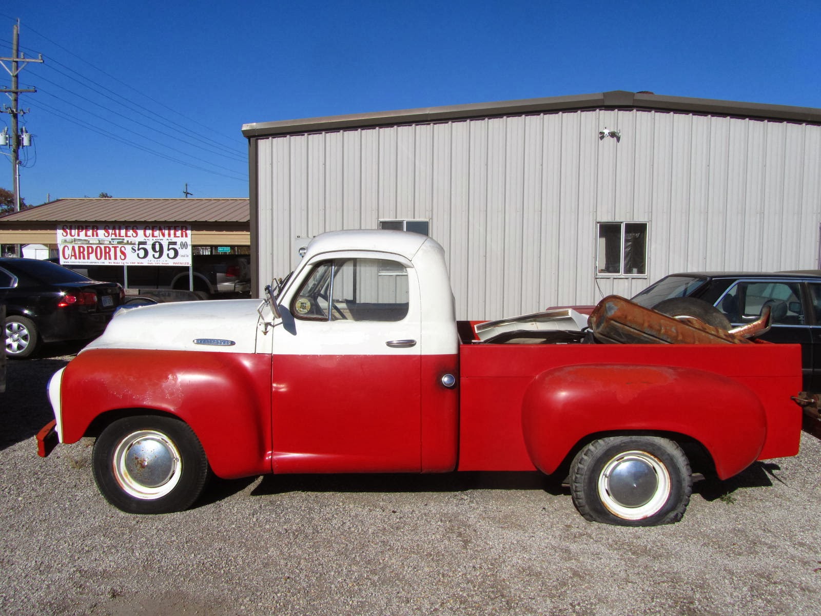 autoliterate: 1955 Studebaker truck. Cottonwood Falls, Kansas
