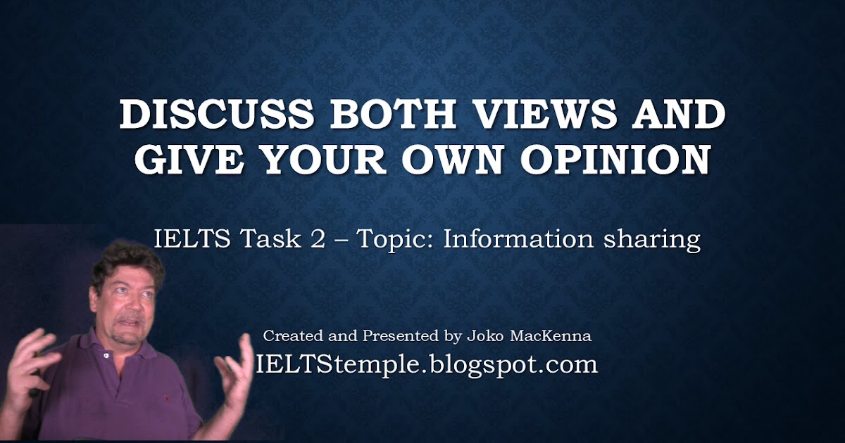 Ielts writing task 2 discuss both views sample band 9 image