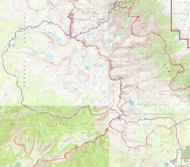 trip map for August 1991 trip