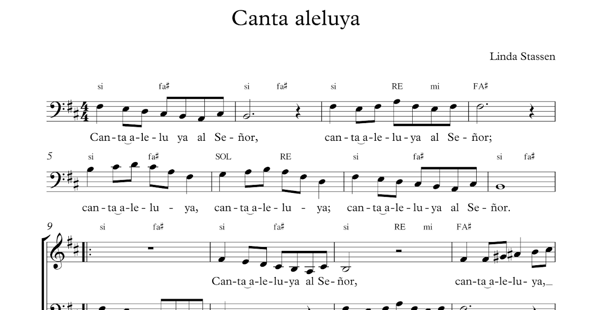 Canta aleluya Yo canto como David