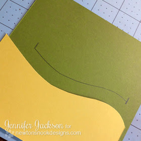 Penny Slider Card tutorial - Newton's Nook Designs - step 2