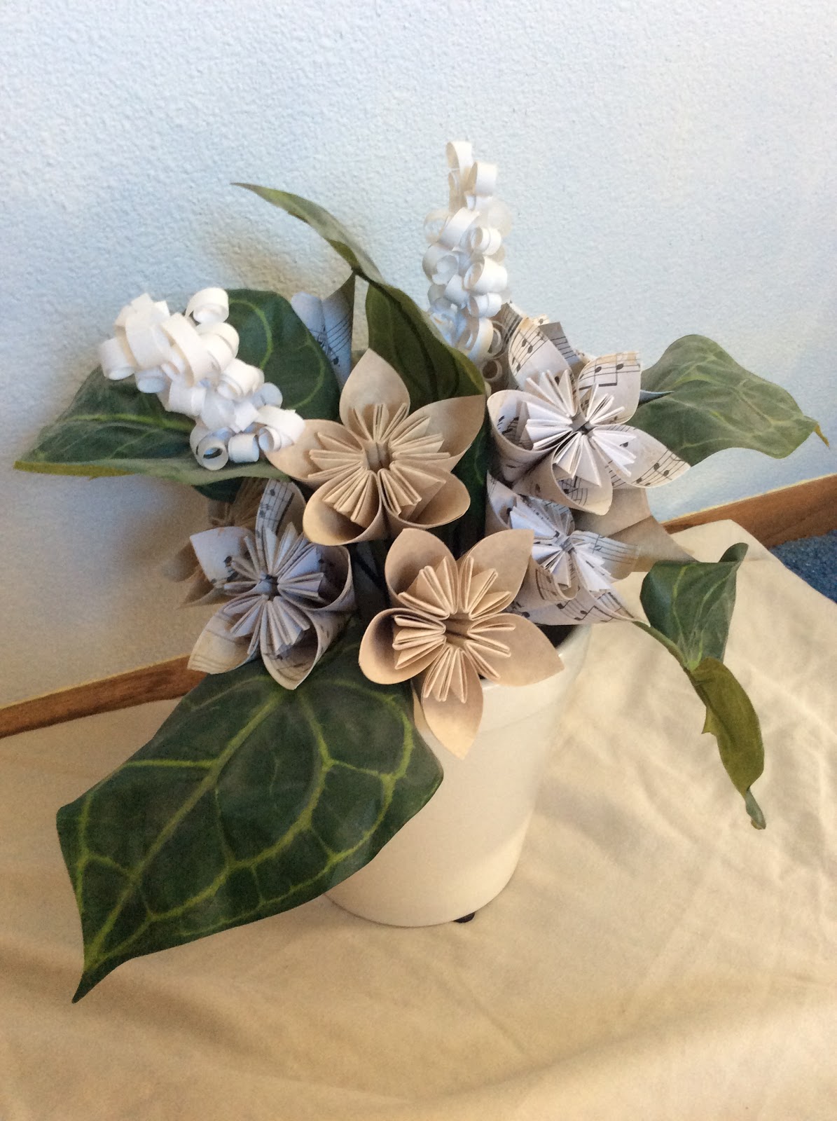 Making a Paper Flower Arrangement