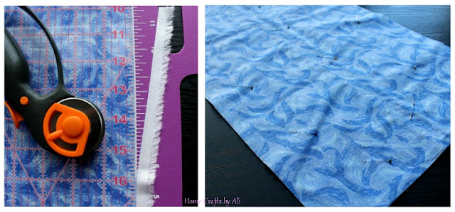 DIY decor holiday mat Christmas fabric sew