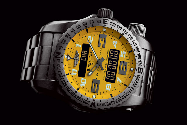 Breitling Emergency II Watch yellow dial