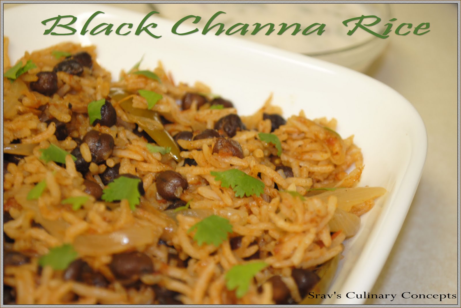 Black channa rice