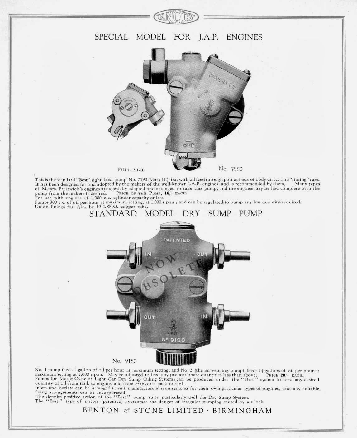 The Velobanjogent A look at a 1938 Enots, Benton & Stone Ltd., motor