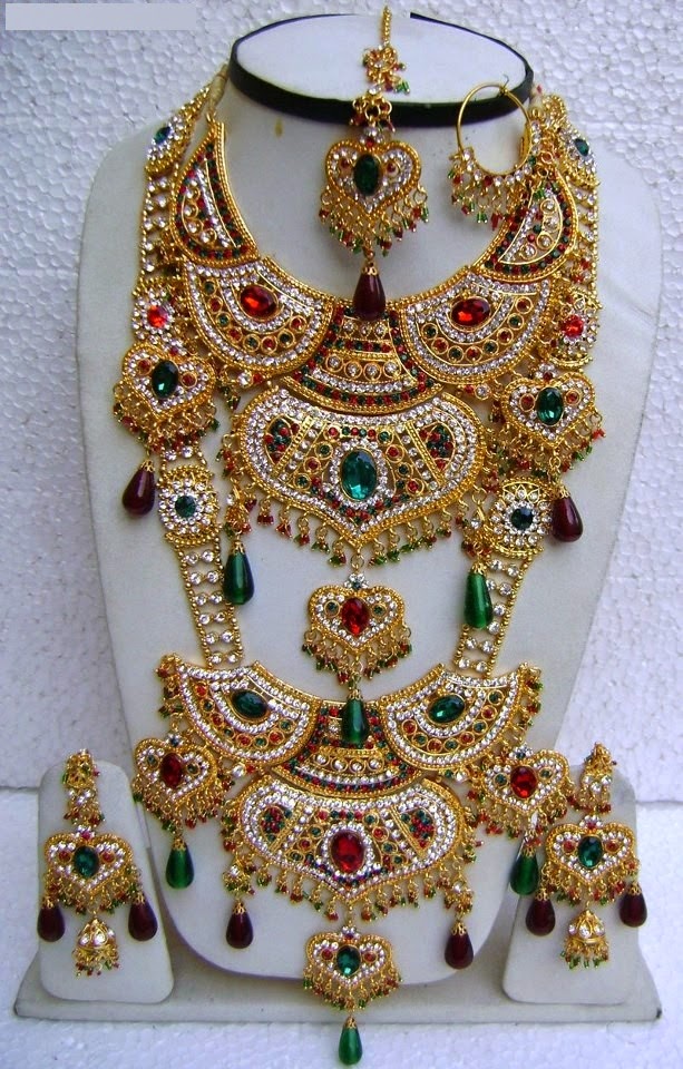 Heavy Bridal Jewellery sets Designs for brides 2015 Taanka Apparel