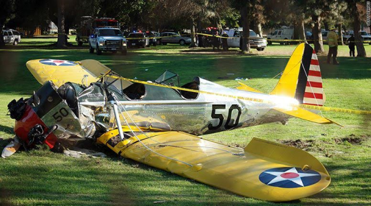 70a 2 years after, Harrison Ford is involved in another plane crash