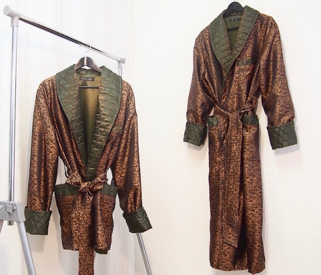 Men's Paisley Silk Dressing Gowns and Quilted Velvet Robes Collection