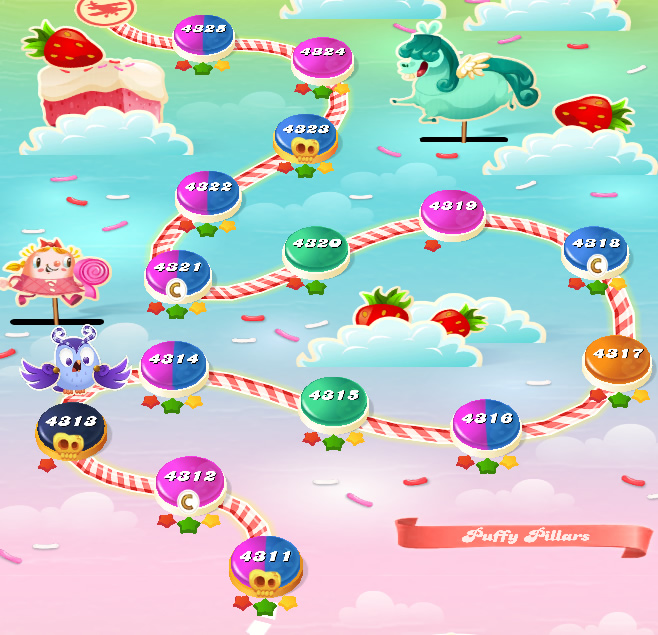 Candy Crush Saga level 4311-4325 Candy Crush Saga level 4311-4325