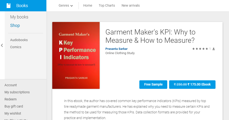 Garment Maker's KPI eBook Available on Google Play Store