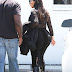 Kim Kardashian shows off her derriere and post-baby body in skintight outfit as she films KUWTK with Kylie Jenner