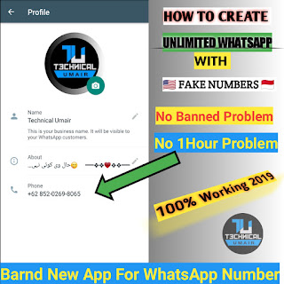 How to Create Unlimited Whatsapp Account with Fake number 2019