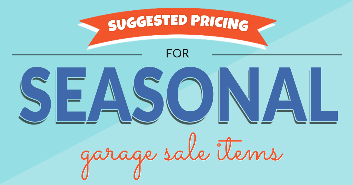 Garage Sale tips and a handy price guide to help you buy and sell