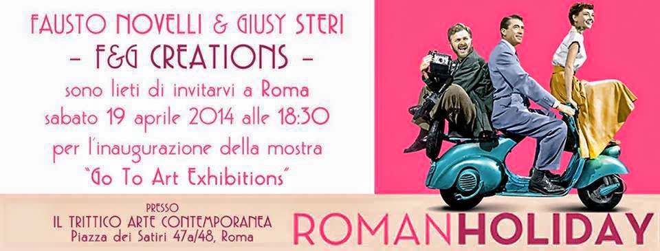 VACANZE ROMANE di F&G - Fausto Novelli & Giusy Steri Creations  Accompagnando le nostre " Audrey Hepburn " alla Galleria d' Arte "Il Trittico Art Museum" di Roma - dove dal 19 al 30 aprile 2014 saranno esposte e in vendita! ^__^  https://plus.google.com/102676590805199285488/posts/2dPLyAh72jr