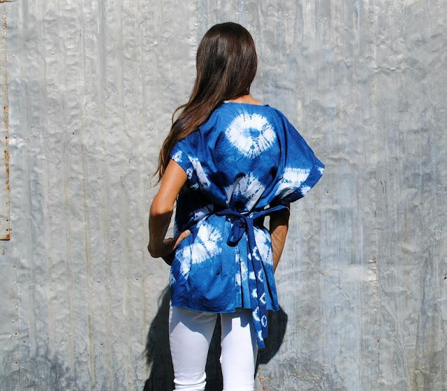 DIY Shibori Dyed Kimono