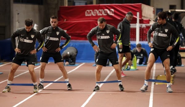 Málaga, 26 futbolistas realizan el segundo entreno del año