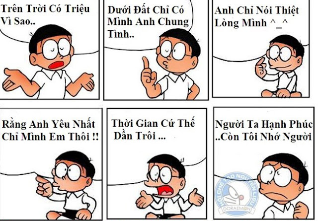 Phọt cười ảnh chế Nobita kèm câu nói chế hay cực chất