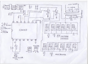 how to build a 2KVA inverter circuit diagram : 2000 watt inverter