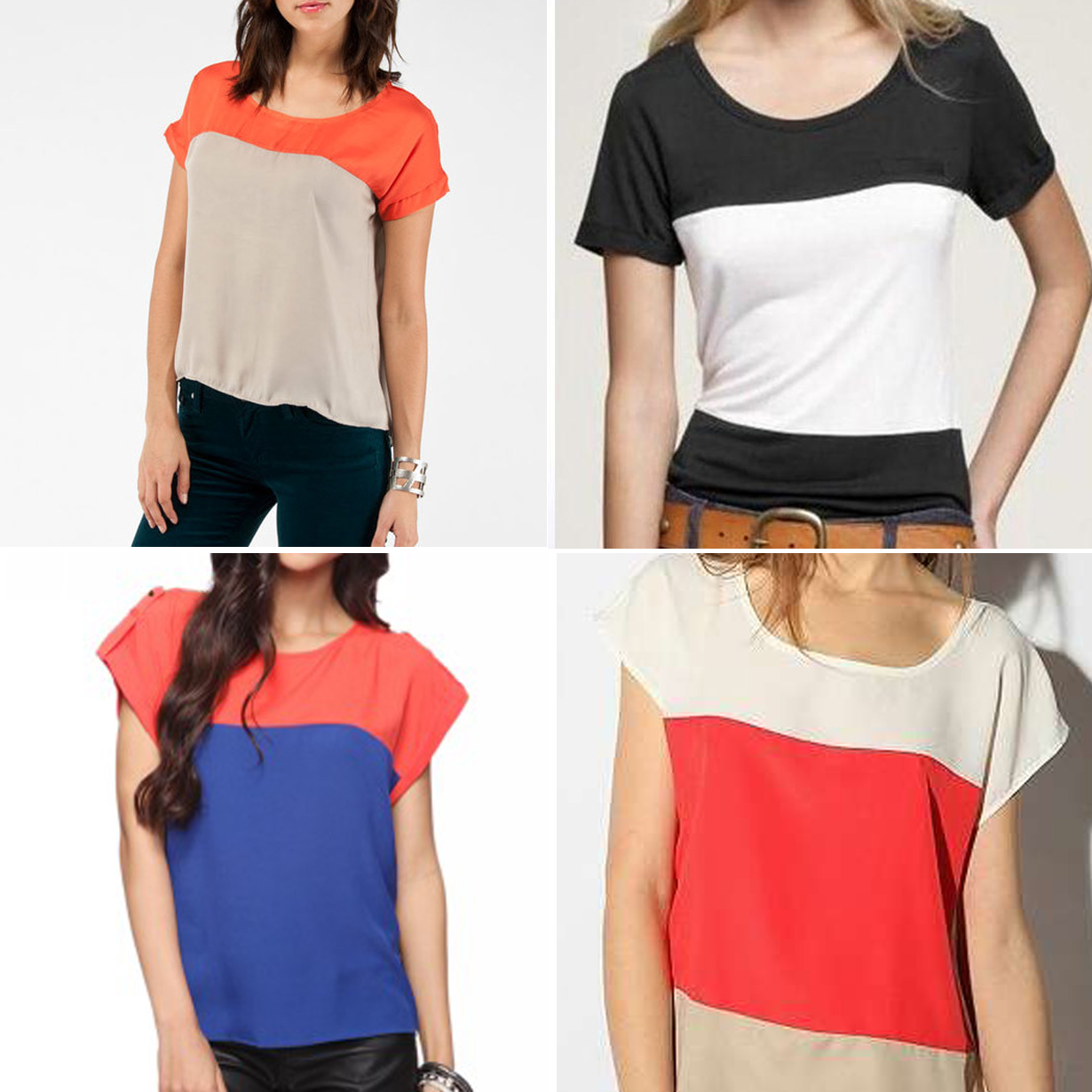 DIY Color Block Top