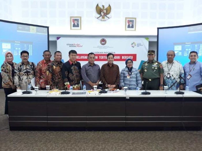 Plt Bupati Nanang Ermanto Hadiri Rakor Serta Tindak Lanjut Penanganan Bencana Di Selat Sunda.