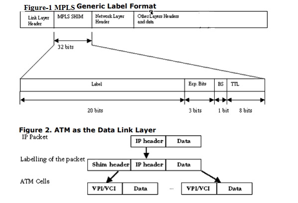 MPLS Generic Label Format ATM Data link Layer 