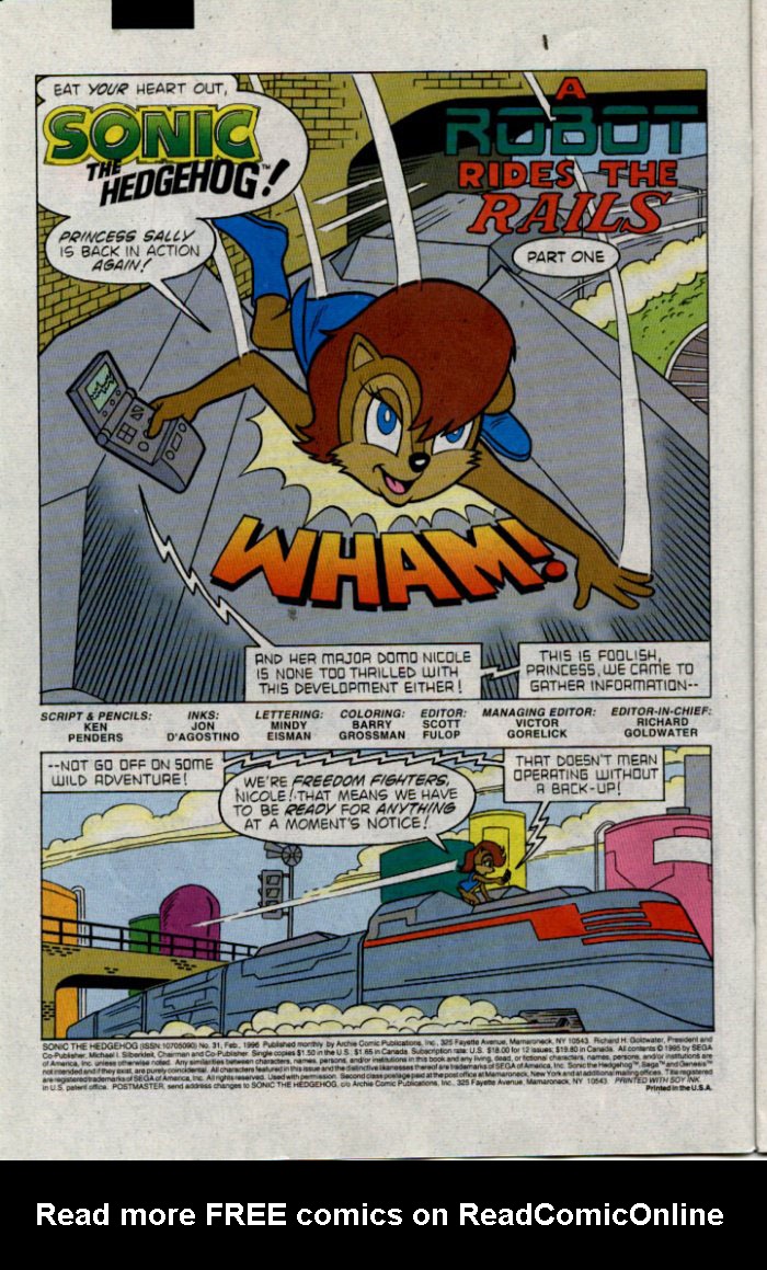 Read online Sonic The Hedgehog comic -  Issue #31 - 3