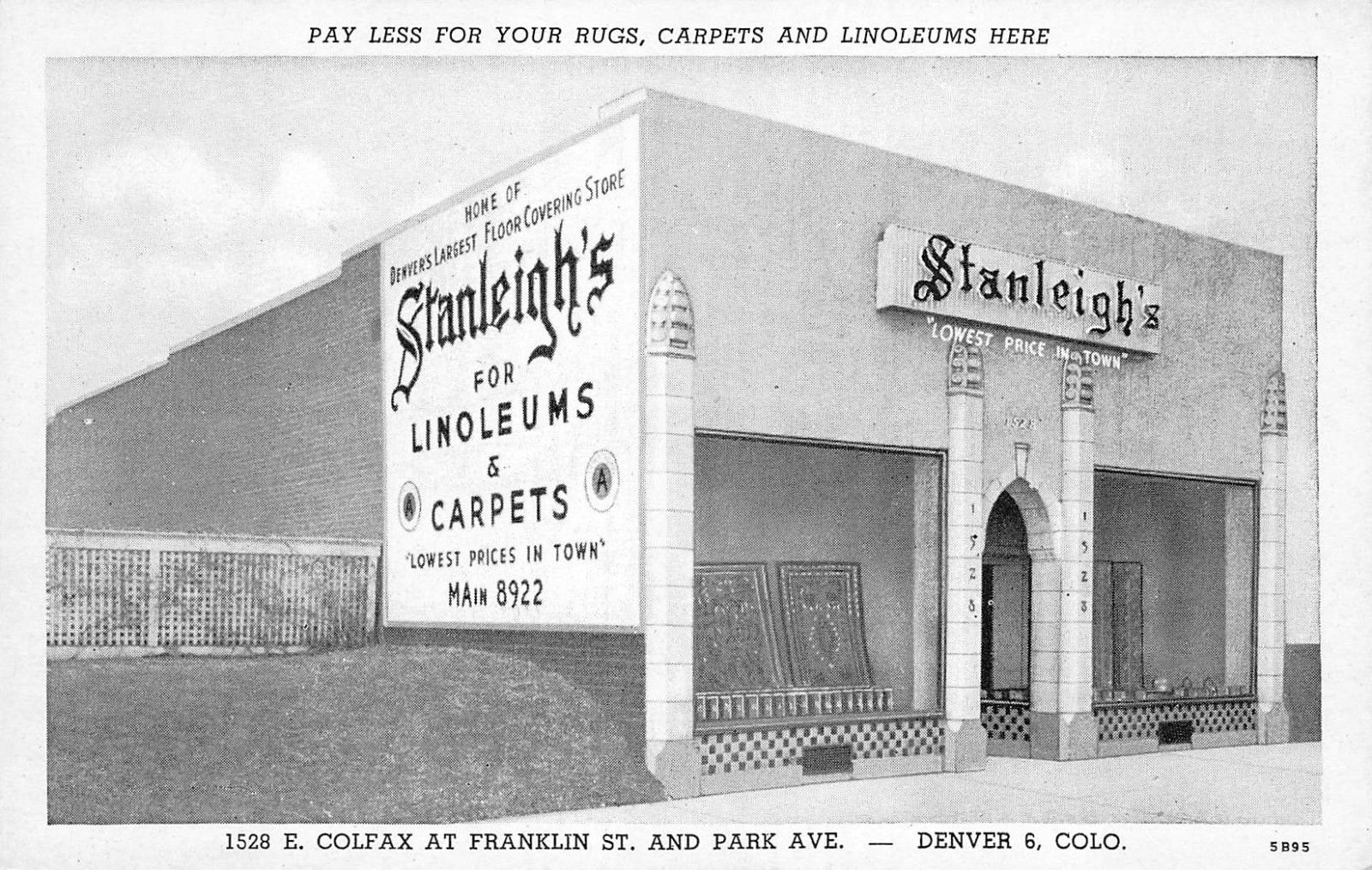 Colfax Avenue Vintage Colfax Stanleigh's for Linoleums and Carpets
