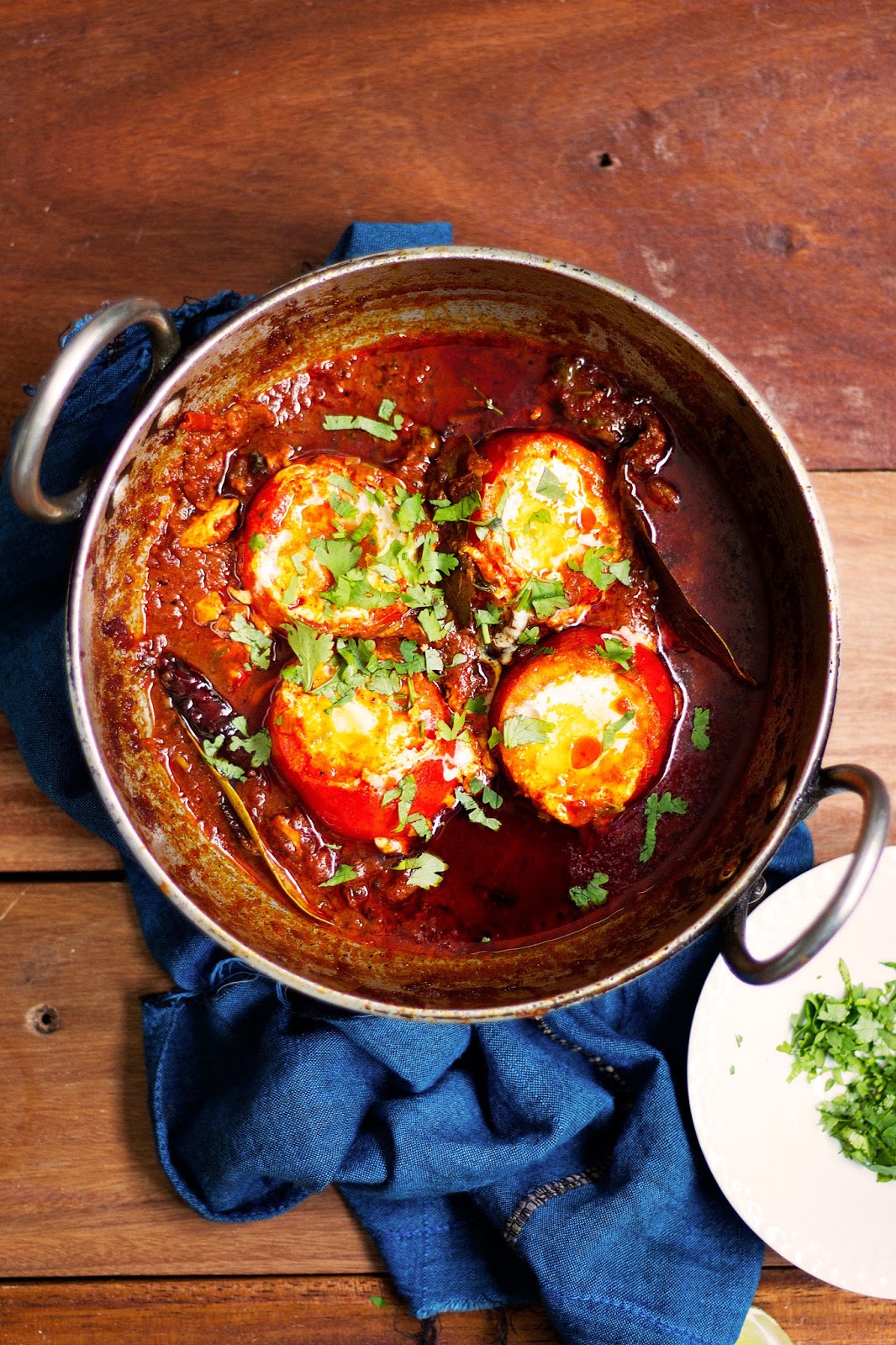 Eggs in a Tomato Curry