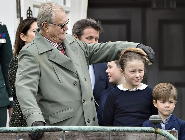 Crown Prince Frederik, Crown Princess Mary, Princess Josephine, Princess Isabella, Prince Vincent, Prince Christian, Prince Joachim, Princess Marie, Prince Nikolai, Prince Felix, Princess Athena and Prince Henrik