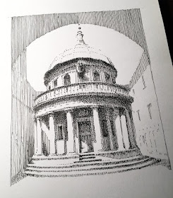 01-Rome-Tempietto-Mark-Poulier-Eclectic-Mixture-of-Architectural-Drawings-www-designstack-co