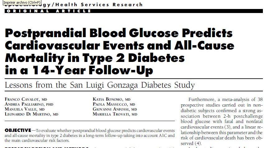 Decimocuarta diabetes y factores de riesgo cardiovascular Decimocuarta diabetes y factores de riesgo cardiovascular