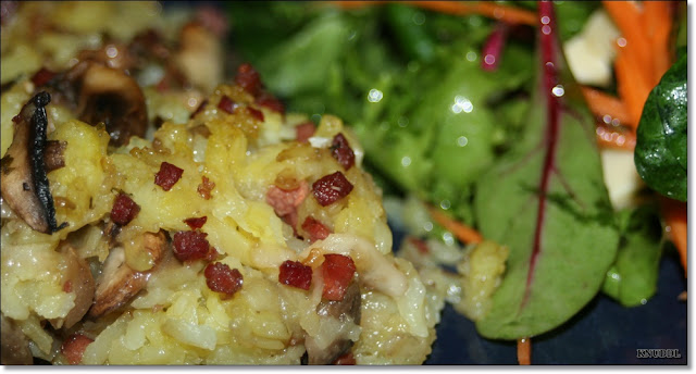 Kartoffel-Pilz-Tarte mit oder ohne Speck