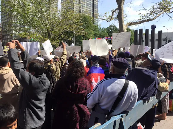 Protesting Prayuth Chan-ocha at the UN, New York on 26 September 2015 Part 1