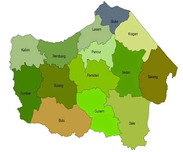 Gambar Peta buta Kabupaten Rembang