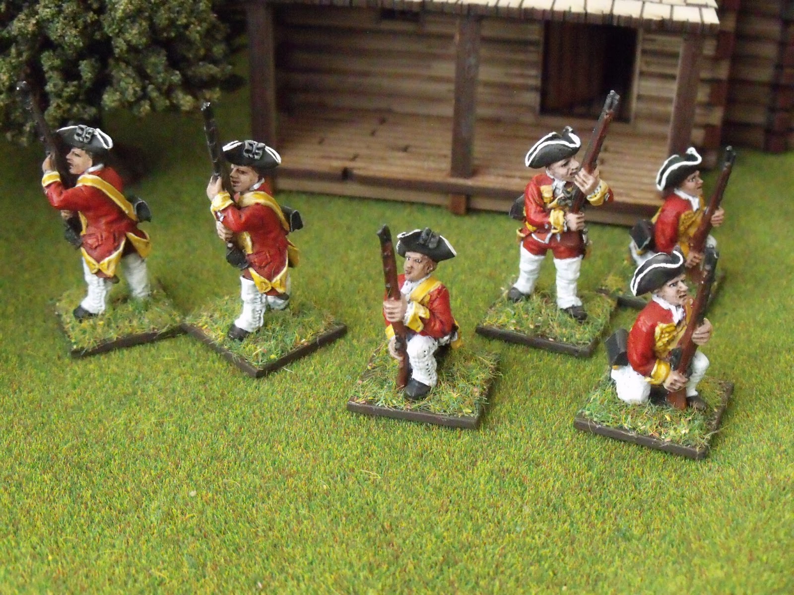 Four Colour Super Minis: French and Indian Wars: British Regular Infantry